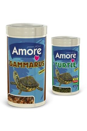Gammarus 1000ml + Turtle Sticks 250ml Sürüngen Ve Kaplumbağa Yemi amore-gammarus-turtle-1250