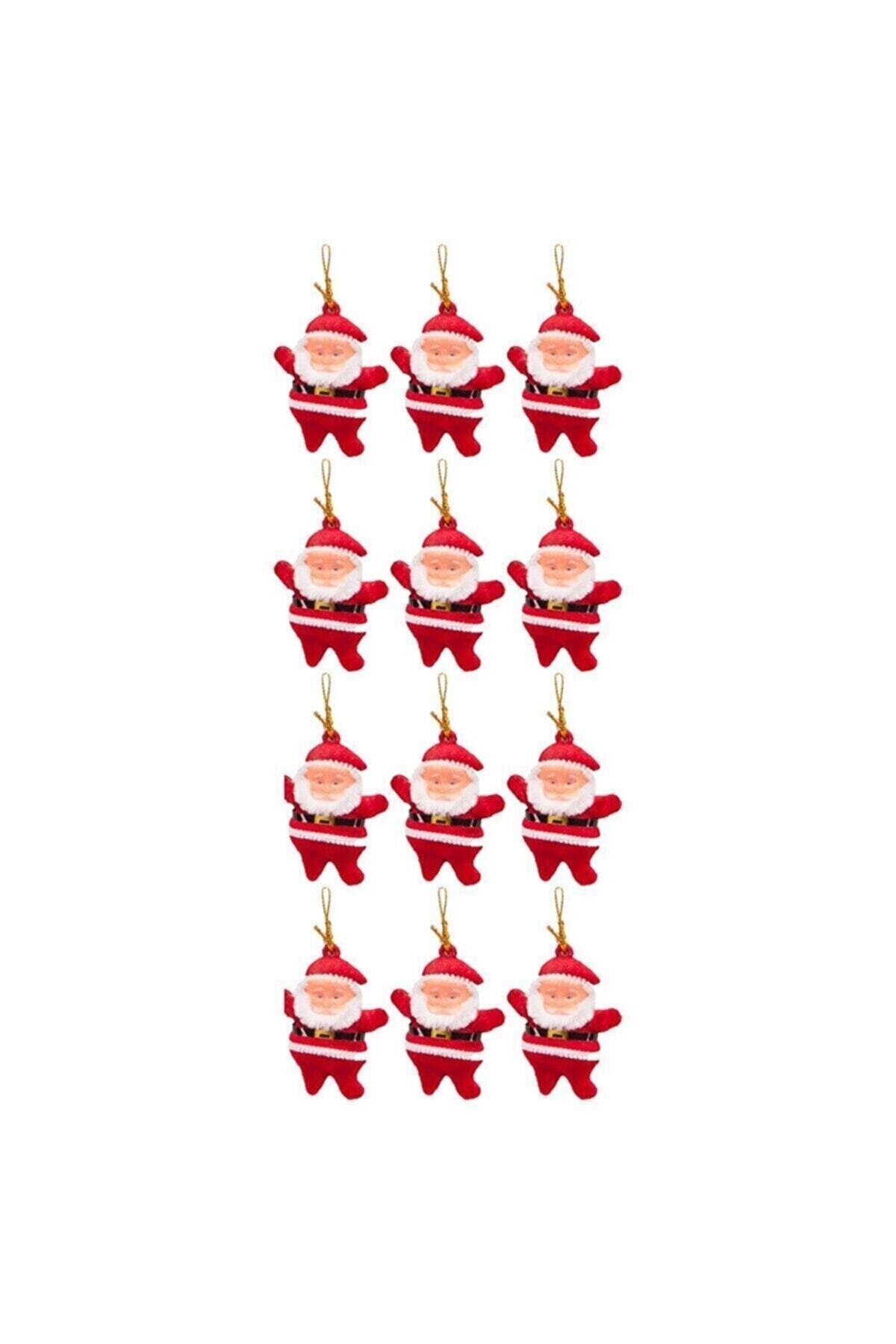 Waldern Yılbaşı Çam Ağacı Süsü Noel Baba 12'li 6,5cm