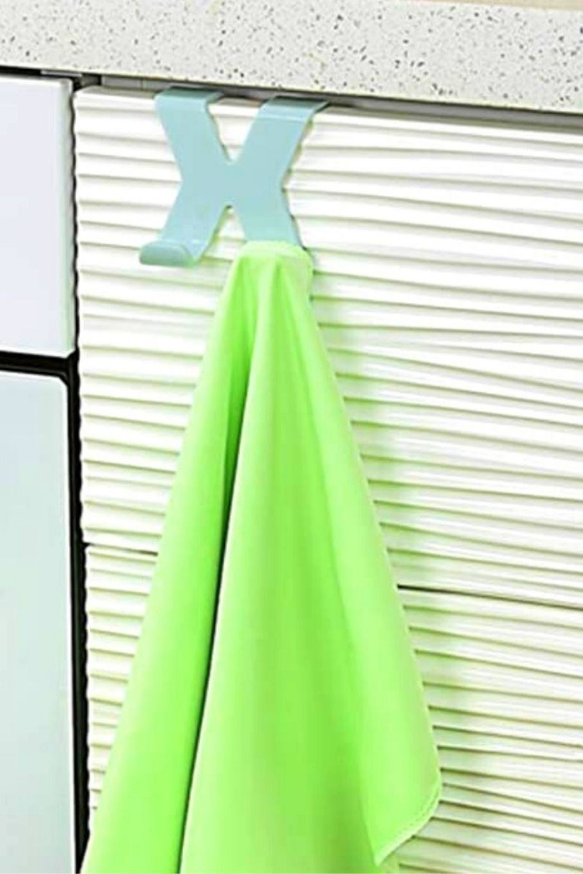 Buffer-4 Pieces Hang It Practical Easy to Carry Towel Warmer Bath Hanger with 2 Hooks 4