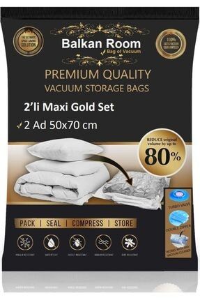 Vakum Hurcu 2’li Maxi Gold Set Vakumlu Hurç Vakumlu Poşet BalkanRoom1010b