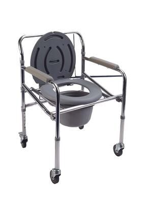 Abc Tekerlekli Tuvalet Sandalyesi tekerlekli Komot ST00366