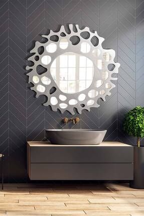 Sunset 90cm Gümüş Dekoratif Ayna Koridor Dresuar Duvar Salon Banyo Ofis Çocuk Yatak Odası Boy Aynası TYC00285746178