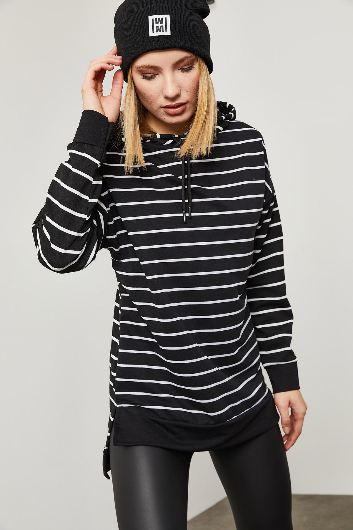 XHAN-Striped Sweatshirt 0YZK8-10532-02 4