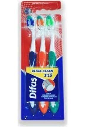 Ultra Clean 3'lü Diş Fırçası Orta 8690927512209