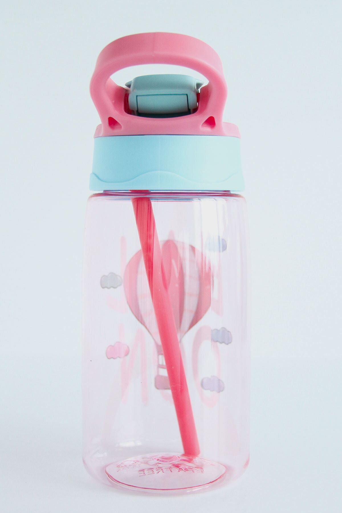 forte luva Pembe Balon Desenli Emzikli 420 Ml Su Matarası fotoğrafı 5 (önizleme)
