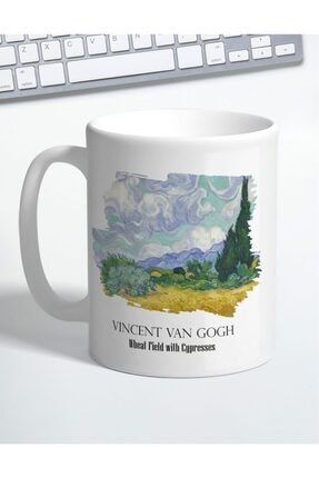 Vincent Van Gogh Wheat Field Porselen Kupa Bardak TKP-1400