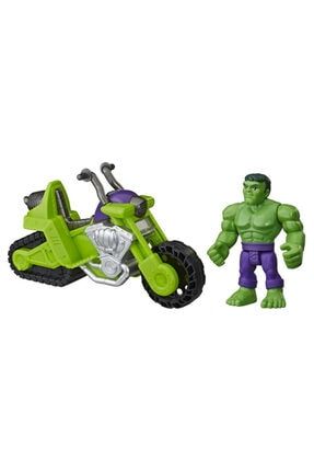 Super Hero Adventures Hulk Mega Mini Figür ve Motosikleti E7930/E6225