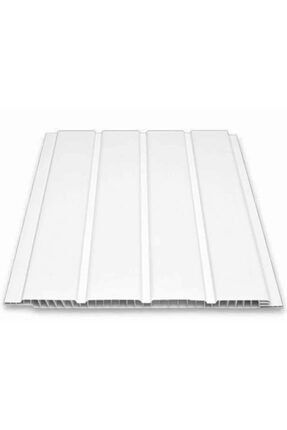 Fugalı Beyaz Plastik Pvc Duvar Tavan Lambiri / 20 Adet 20cm X 2 Metre - 8 Metrekare Fbeyaz2mx20
