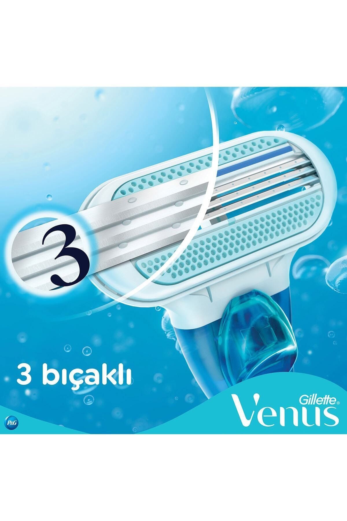 Gillette Venus Venüs Smooth Kadın Tıraş Makinesi 3 Yedek Tıraş Bıçağı 111191 SE9355
