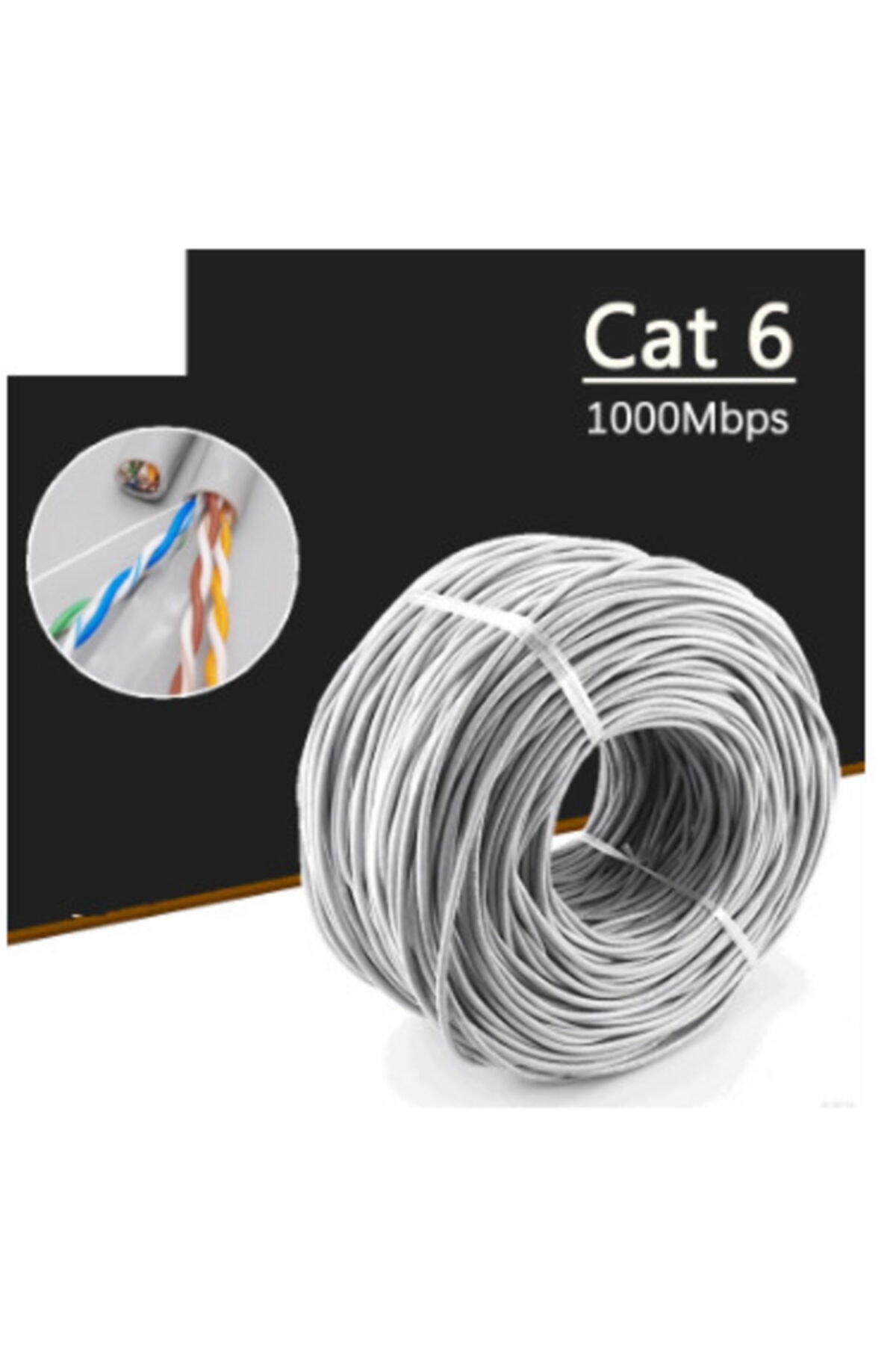 Kaliteli 80mt 80 Metre Bakır Cat6 Cat 6 Cat6 Network Ethernet Kablosu Internet Televizyon Modem Ara 3