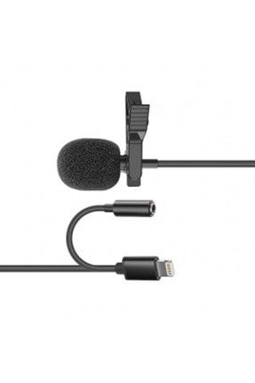 Sn-mtk35 Siyah Lightning Tik-tok Akıllı Telefon Kulaklık Çıkışlı Yaka Mikrofonu ECX00827