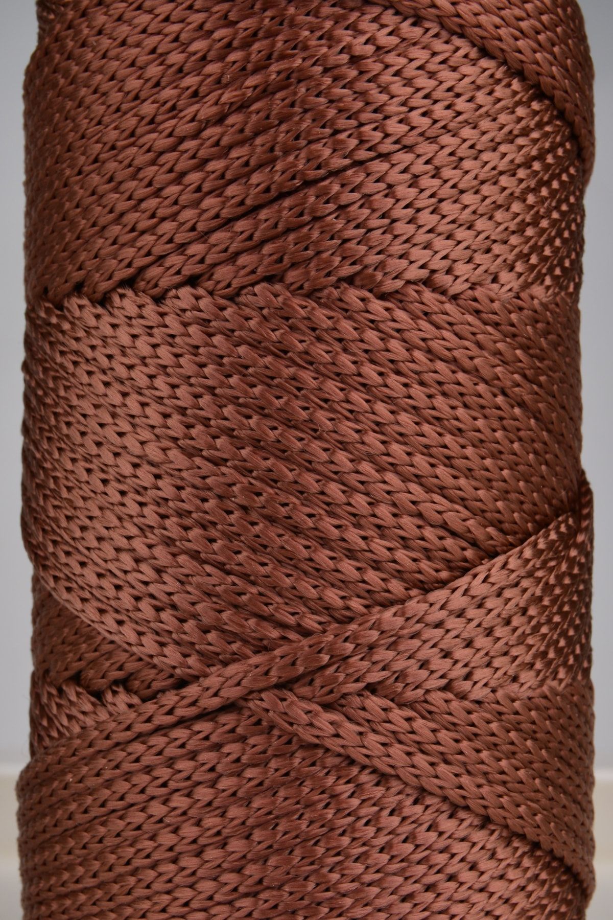 SENSY-Premium Polyester Macrame String 5 mm Pp Cord Σετ 2 Χάλκινο, Jumbo String, Makrame, Supla, Σχοινί τσάντας 2