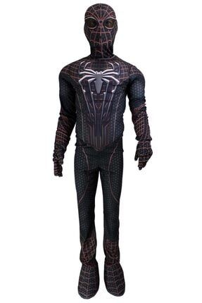 Siyah Örümcek Adam Kostümü - Black Spiderman Costume HK/86115583