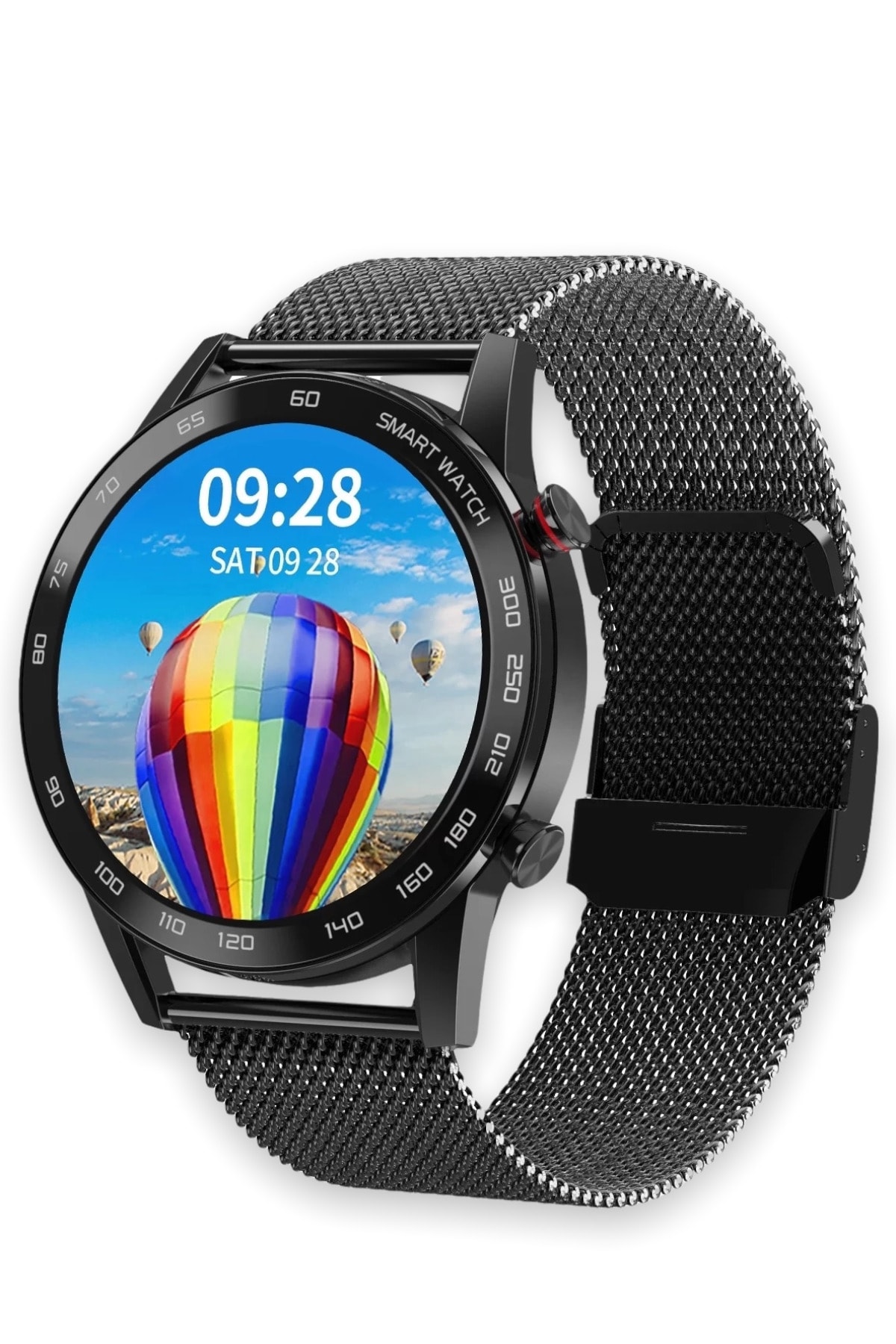 Akıllı Saat Mdt 95 Smartwatch Ios Androıd Uyumlu Siyah Zincir Kordon
