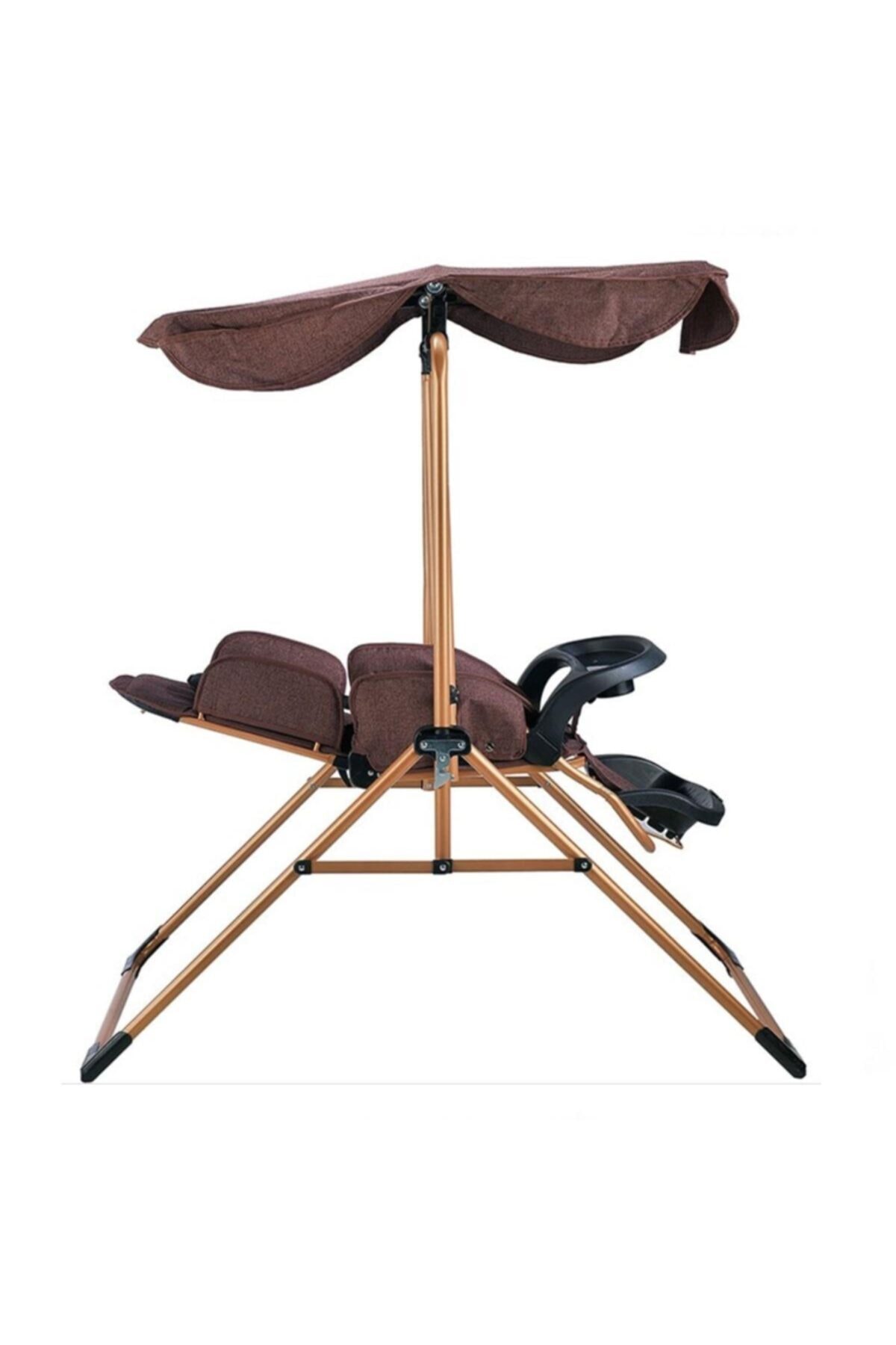 Babyhope 804 Lüks Yatarlı Salıncak Kırçıllı Kahve fotoğrafı 2 (önizleme)