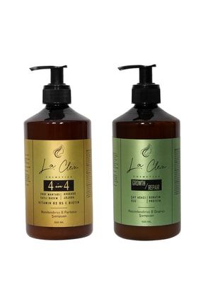 Keratin Çay Ağacı Özü Şampuan 500 ml - Biotin Tatlı Badem Şampuan 500 ml LC5236558