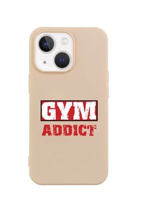 Iphone 13 Gym Addict Tasarımlı Pembe Telefon Kılıfı BCIPH13SFGYMADD