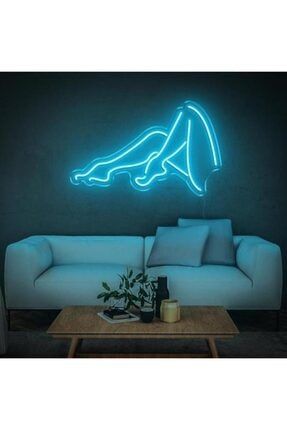Kadın Arka Siluet Neon Duvar Yazısı Dekoratif Duvar Aydinlatmasi Gece Lambası BL1771