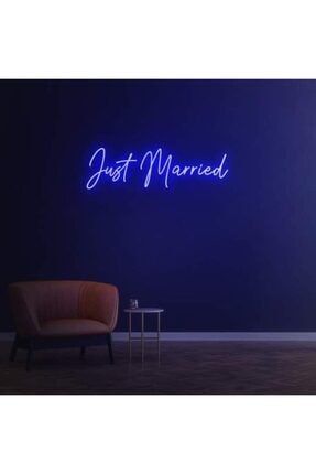 Just Marrıed Neon Duvar Yazısı Dekoratif Duvar Aydinlatmasi Gece Lambası BL1761