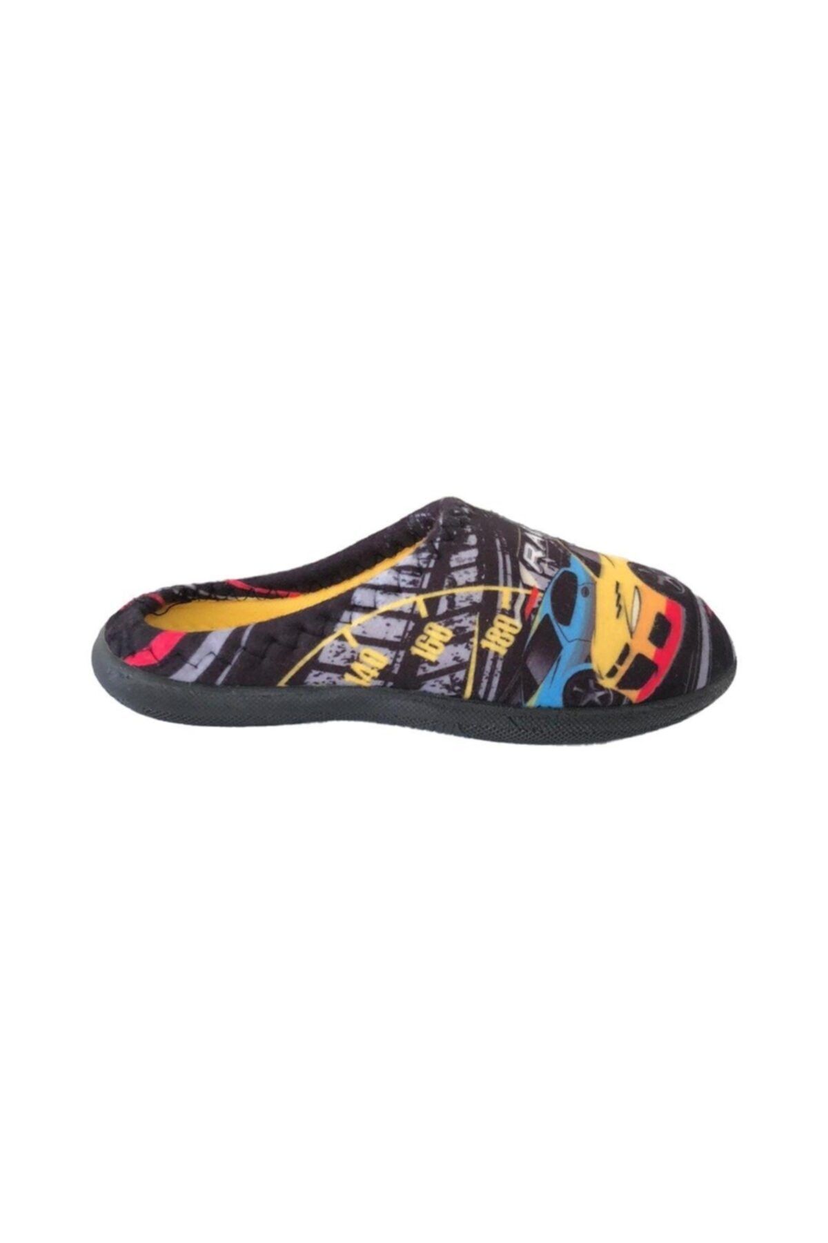 GEZER-13598 Black Trolley Children's Indoor Slippers 2