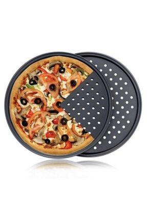 36 cm Teflonlu Delikli Pizza Tavası Aliminyum 728282828