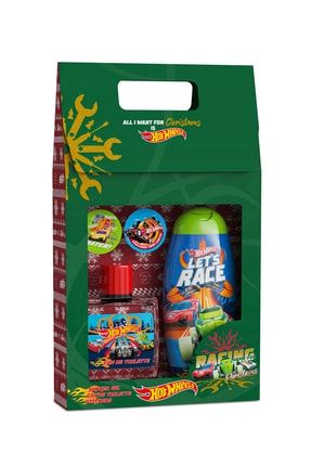 Hot Wheels Gift Set Çocuklar Için Duş Jeli & Şampuan + Edt Parfüm + 2 Adet Sticker Seti BIES497223
