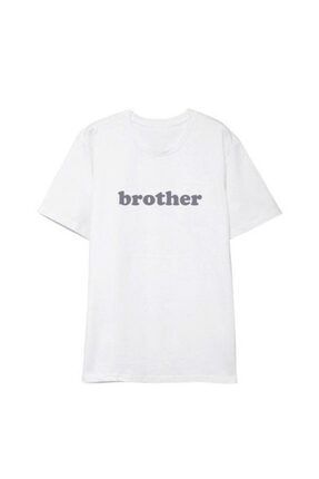 Unisex Beyaz Bts Suga Brother T-shirt BTS_SUGA_BROTHER