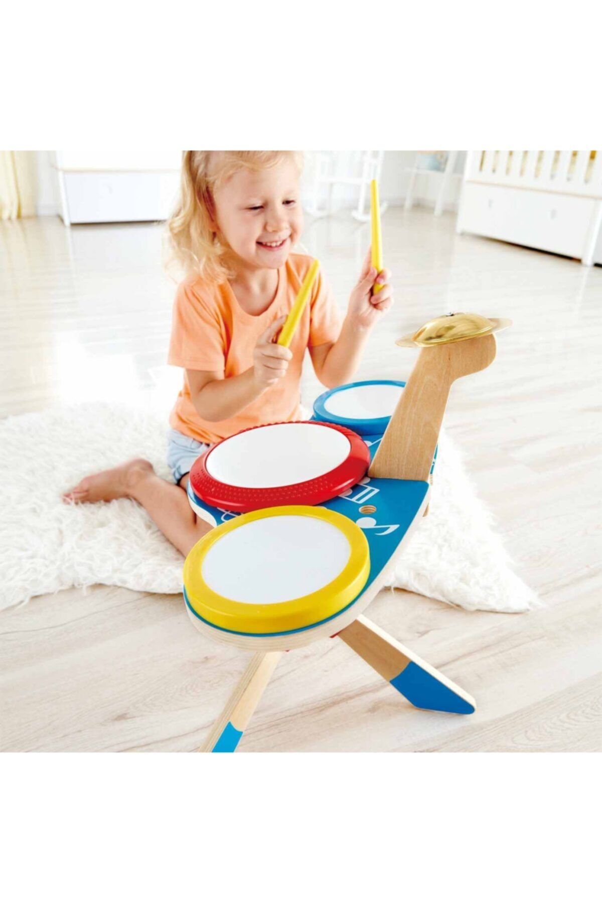 Hape Drum and Cymbal Oyuncak Davul Seti Preschool Music Fiyat