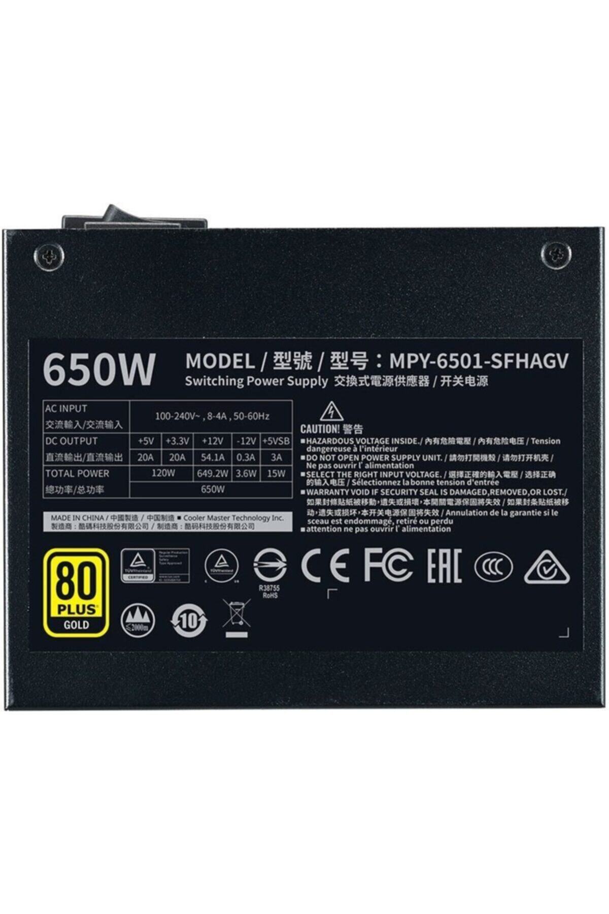 V650 Sfx Gold 650w 80+ Gold Tam Modüler Güç Kaynağı 8
