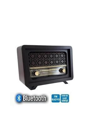Kalpli Model Bluetooth Fm Sd Kart Aux Usb Özellikli Nostaljik Ahşap Radyo Istanbul Model Retro BLT-159