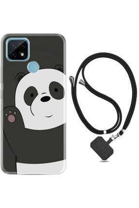 C21 Kılıf Silikon Ipli Boyun Askılı Desenli Hello Panda 1709 c21iplixxxfozel8