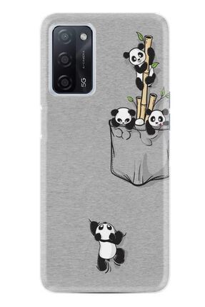 Oppo A55 Kılıf Silikon Desen Özel Seri Pandalar 1798 a55xfozel14