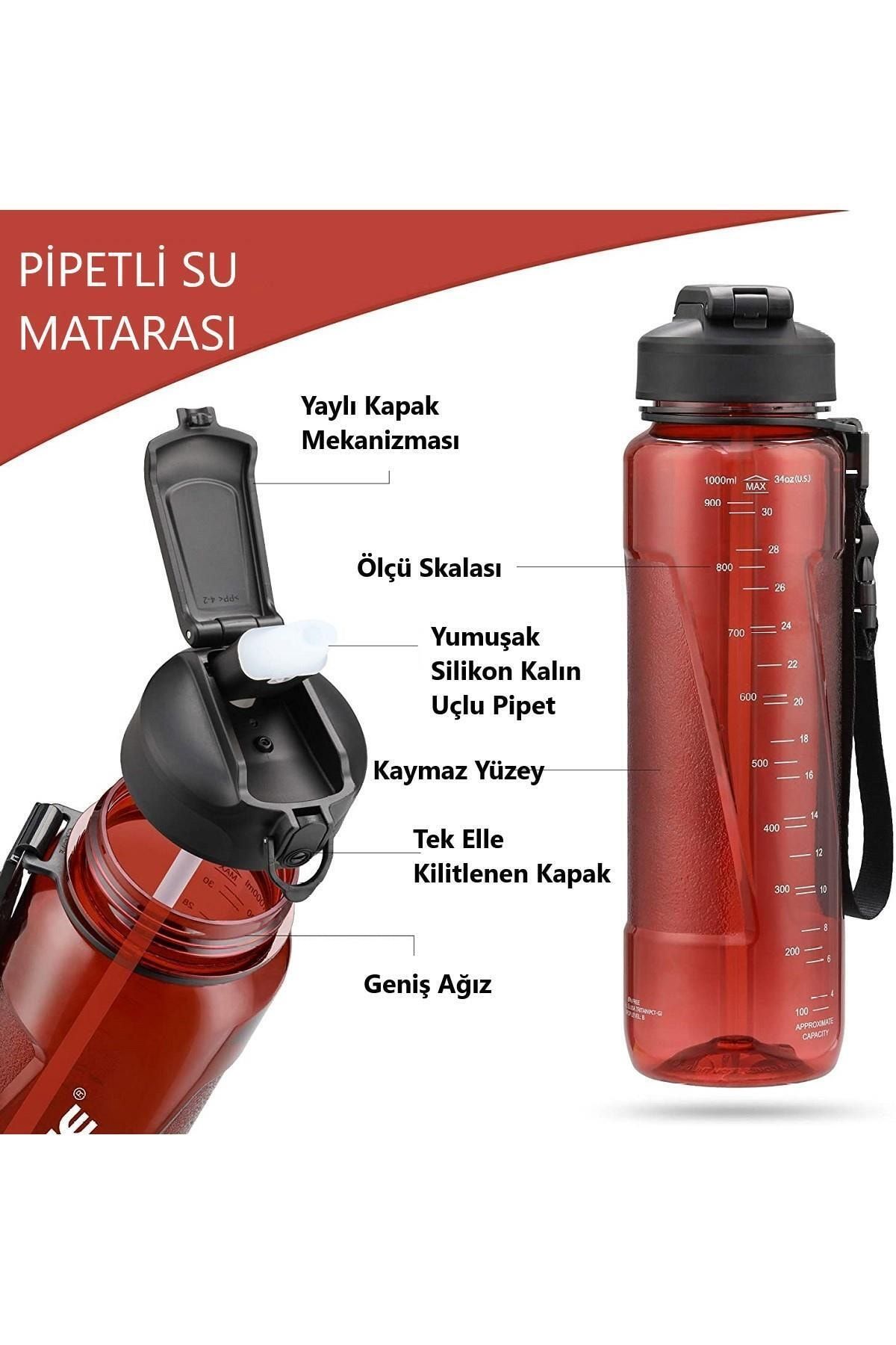 Uzspace-850ml Tritan Water Bottle with PIPET 4