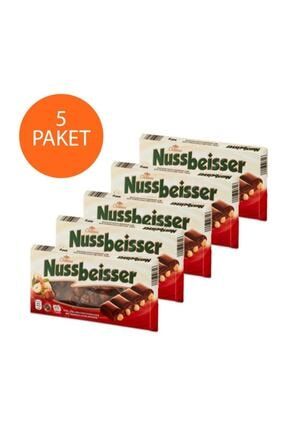 Nussbeisser Bol Fındıklı Alman Çikolatasu 100 gr 5 Paket CNB0001