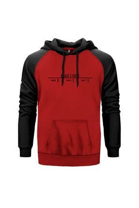 Skyrim T-shirt Item Kırmızı Reglan Kol Sweatshirt / Hoodie RH0728