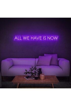 All We Have Is Now Neon Duvar Yazısı Dekoratif Duvar Aydinlatmasi Gece Lambası BL1624