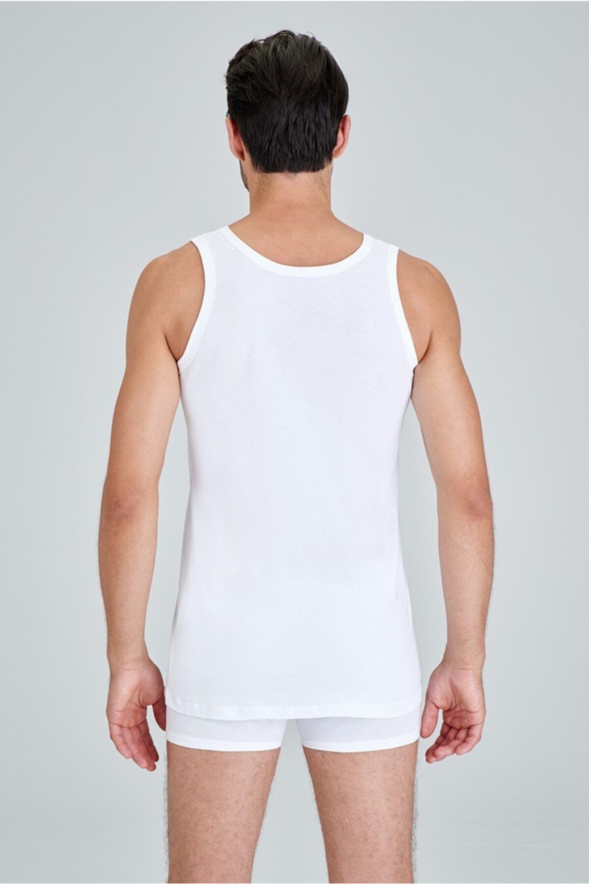 Kom-Men's Henry Undershirt White Xl 5