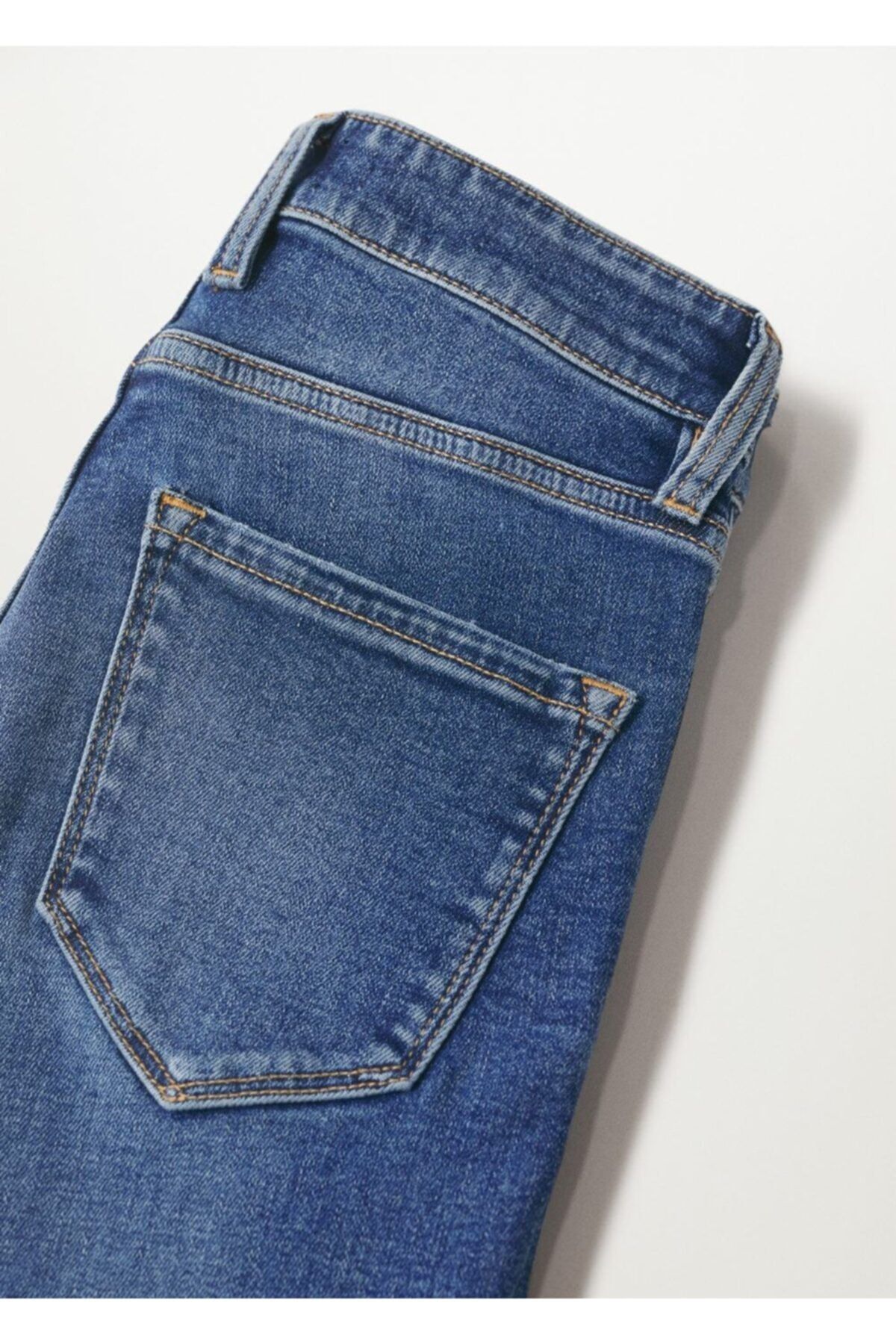 Kadın Koyu Mavi Kısa Paçalı Skinny Isa Jean Pantolon