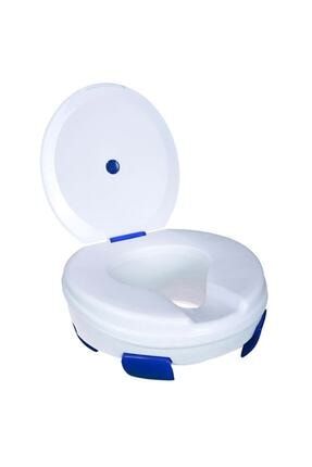 Taharet Musluklu Klozet Yükseltici Tuvalet Yükseltme Aparatı Kapaklı KAPAKLI-TAHARET-KLOZET