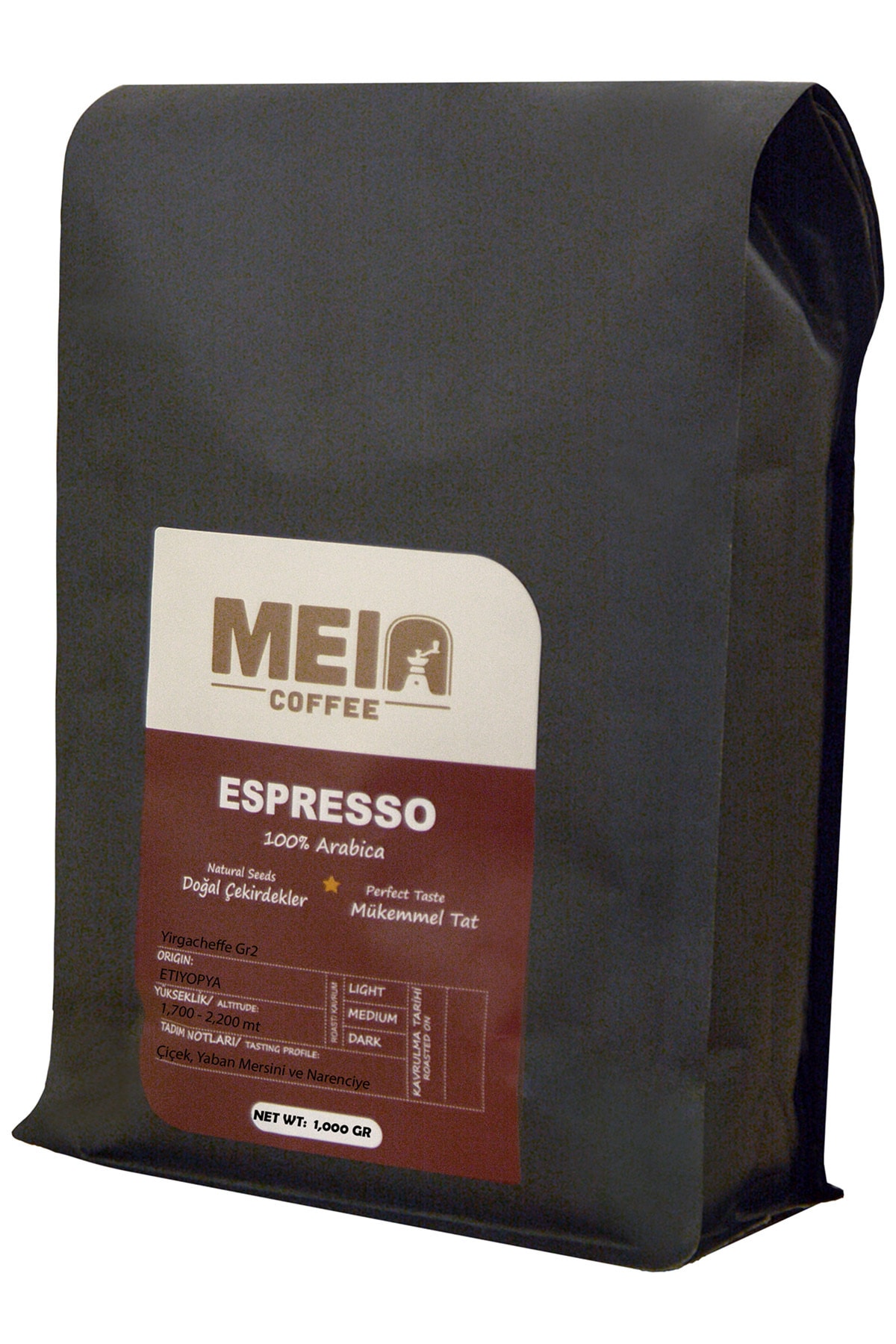 Espresso Çekirdek Kahve - Ethiopia Yirgacheffe Gr4 1000gr