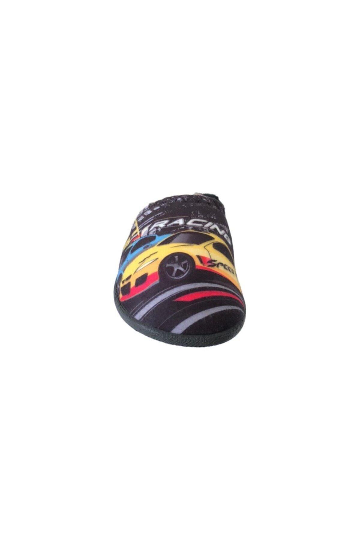 GEZER-13598 Black Trolley Children's Indoor Slippers 4