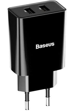 Baseus Speed Mini Dual Seyahat Şarjı, 10.5w, Siyah CCFS-R01