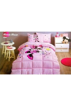 Lisanslı Pembe Minnie Mouse Uyku Seti Tek Kişilik 5940 P2490S6762
