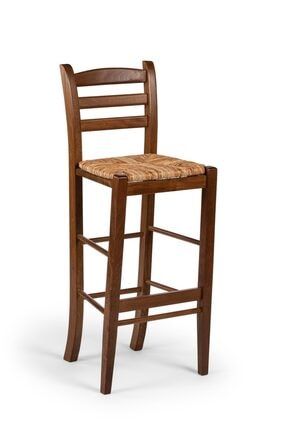 Rino Bar Hasırlı Sandalye - Hasır Oturum Ahşap Sandalye OZD167AS