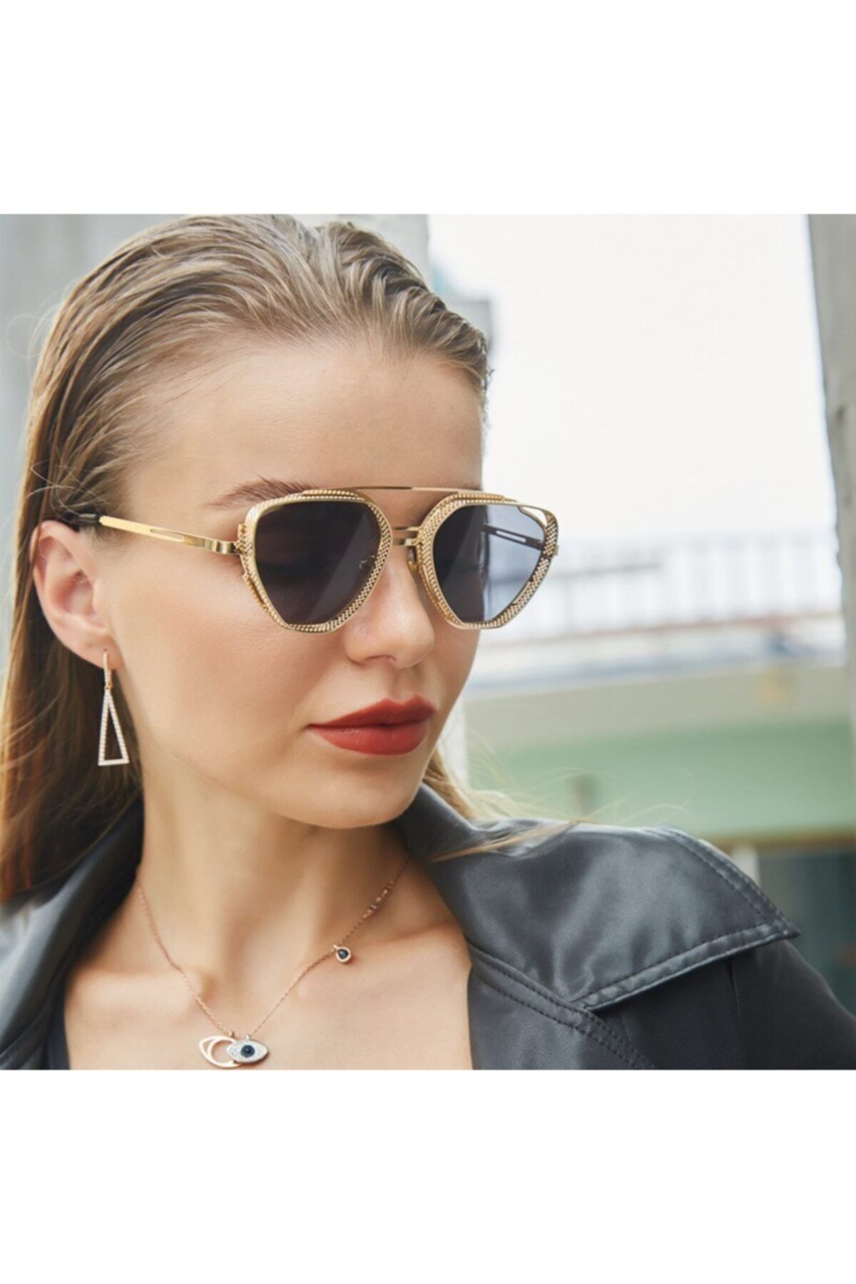 Keithion Sunglasses Blue Cat eye