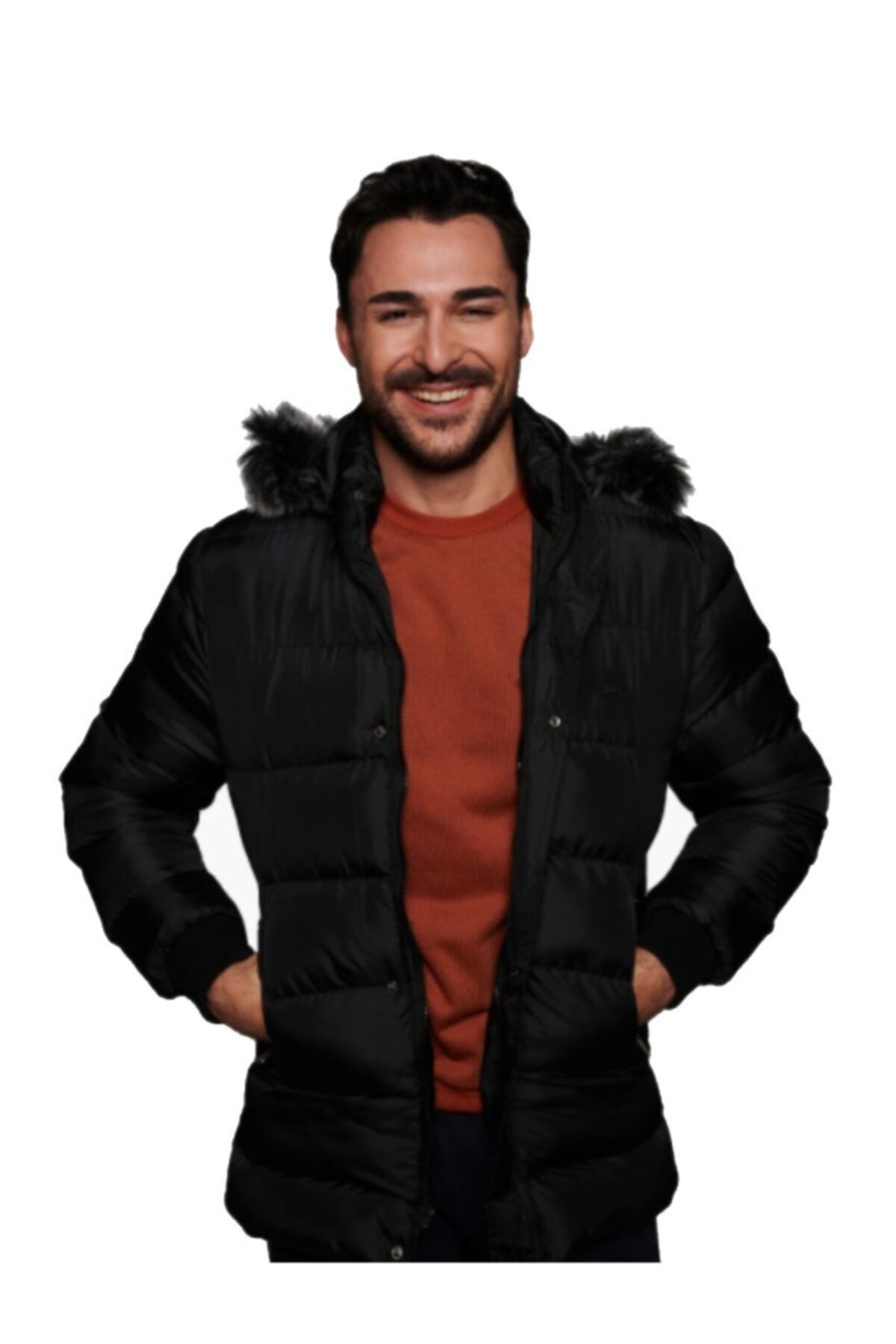 کاپشن ورزشی چند رنگ مردانه مانتو مشکی هارشال ST21JE011 500 اورجینال Slazenger