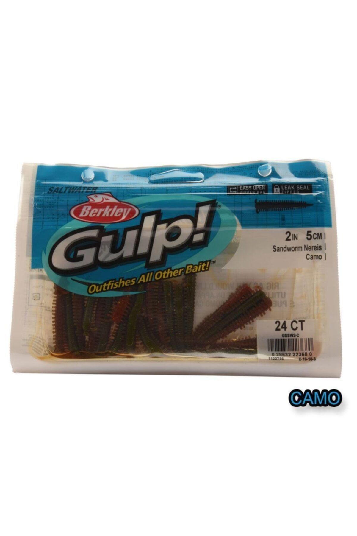 طعمه مصنوعی کرم ماسه ای زنده GULP 5CM 2IN 24CT FEED BERKLEY