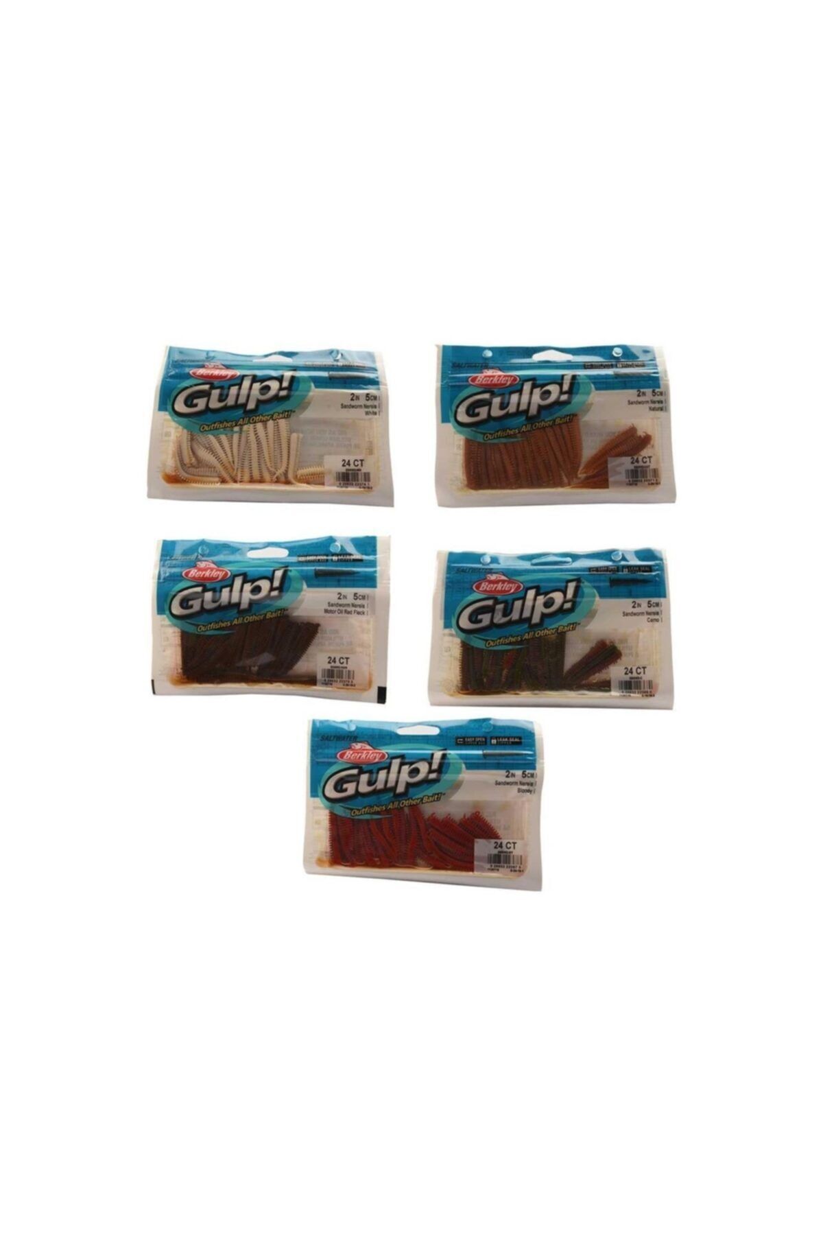 طعمه مصنوعی کرم ماسه ای زنده GULP 5CM 2IN 24CT FEED BERKLEY
