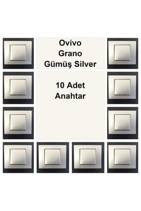 Ovivo Grano Gümüş Silver 10 Adet Anahtar OVGG041X10+OVG001X10