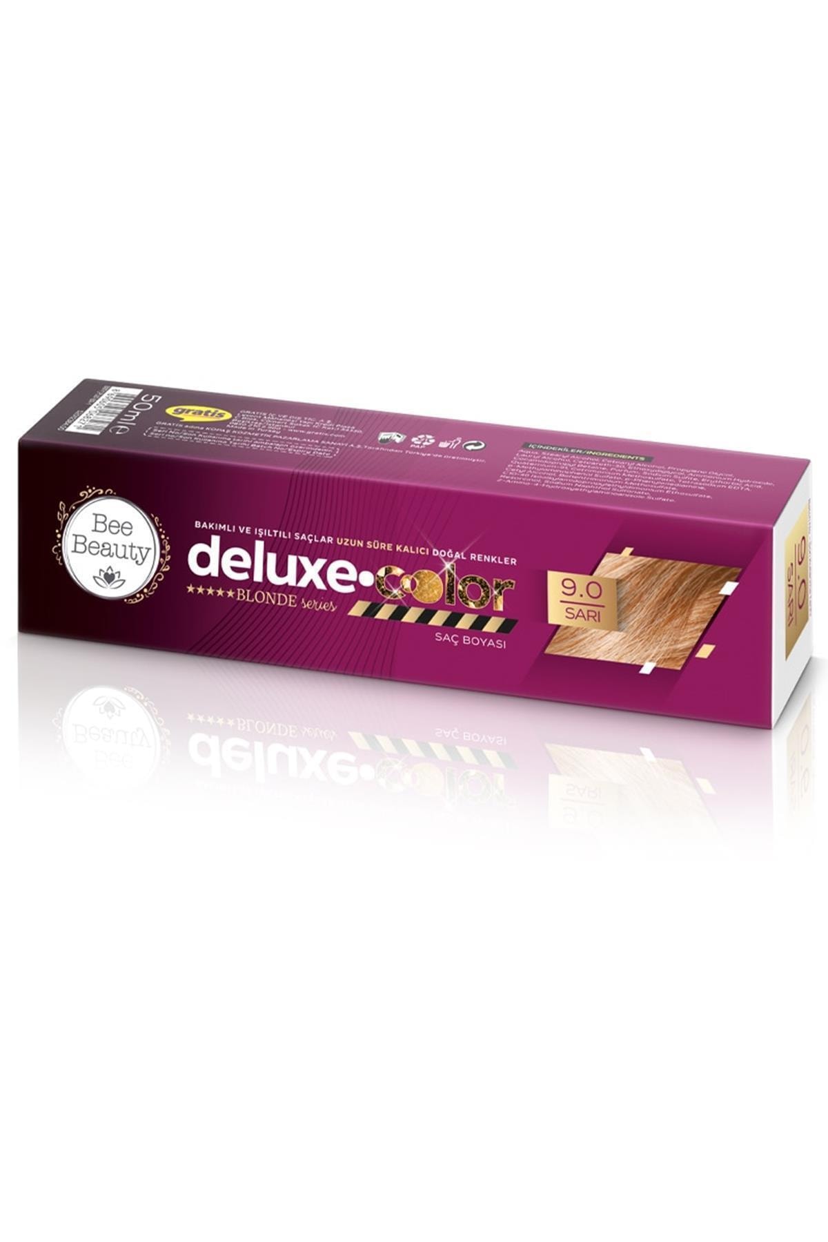 Bee Beauty Deluxe Color Tüp Saç Boyası 9.0 Sarı Kategori: Saç Boyası